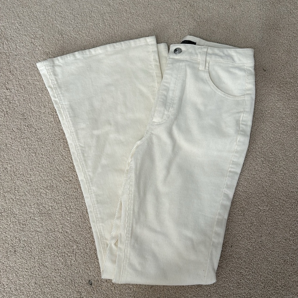 forever 21 velvet ribbed bell bottoms